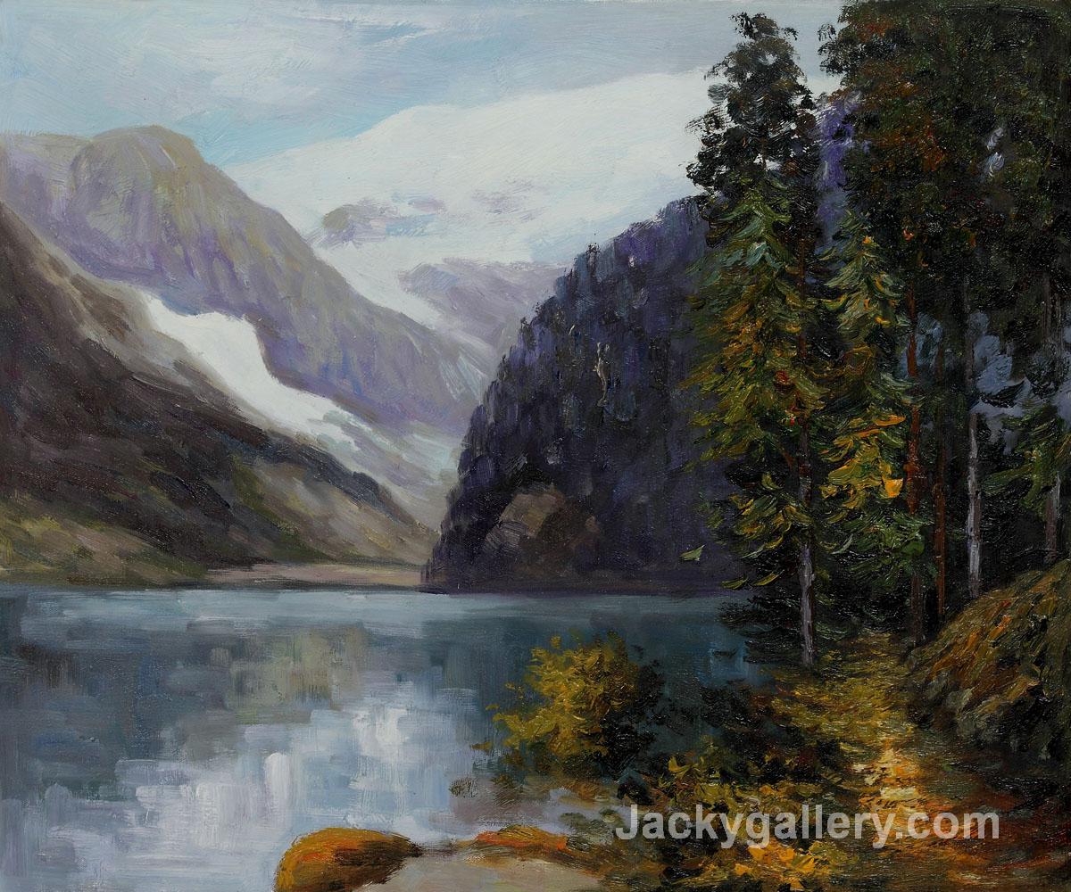 Lake Louise, British Columbia by Edward Henry Potthast paintings reproduction